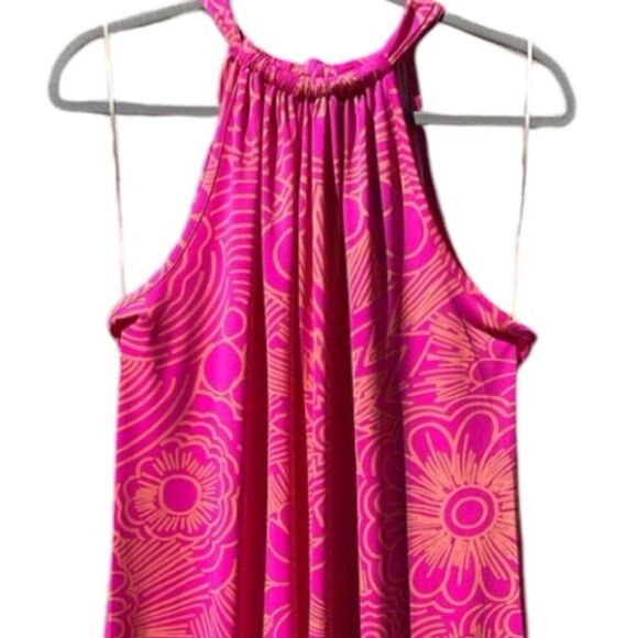 Trina Turk Dress NWT Juju Floral Jersey Halter Mini Dress - Picture 6 of 11